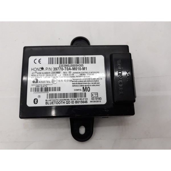 Modulo Bluetooth Honda Crv 2014 2015 39770t0am010m1