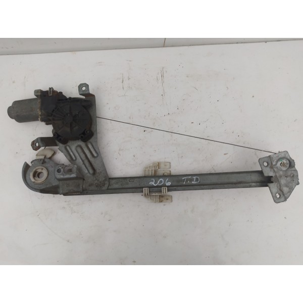 Máquina Vidro Traseira Direita Peugeot 206 2008 2009 2010