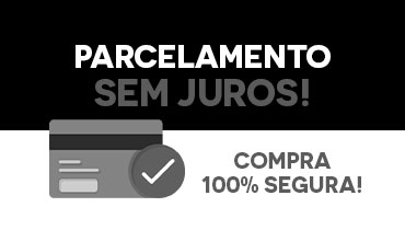 Parcele suas compras em 12x no cartão - sua compra é 100% segura